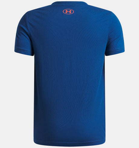 Under Armour Youth Boys Pixel Logo Short Sleeve T-Shirt - Varsity Blue