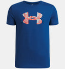 Under Armour Youth Boys Pixel Logo Short Sleeve T-Shirt - Varsity Blue