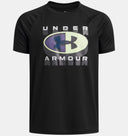 Under Armour Youth Boys Tech Graphic Short Sleeve T-Shirt - Black/White