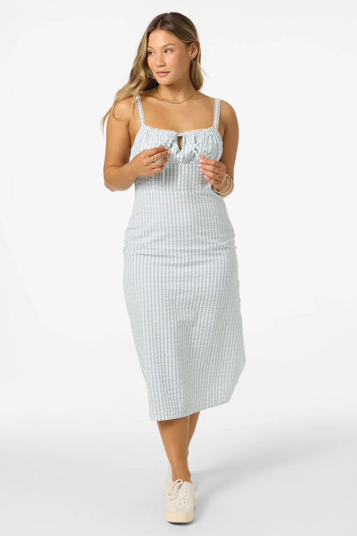 O'Neill Women's Wiley Plaid Midi Dress