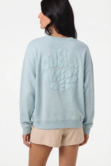 O'Neill Women's Solid Butter Crew Fleece Sweater