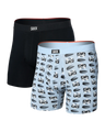 Saxx Men's Vibe Xtra Soft Comfort Boxer Brief Fly 2PK
