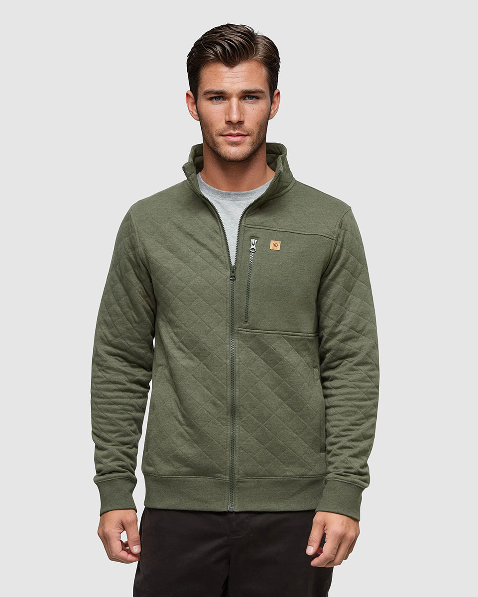 tentree Men's Begble Full Zip Sweater