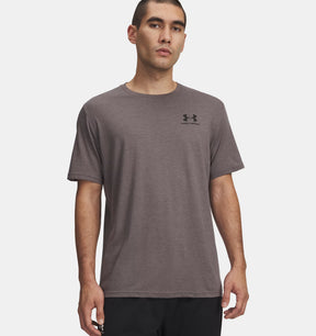 Under Armour Men's Left Chest SS Workout T-Shirt - Charcoal