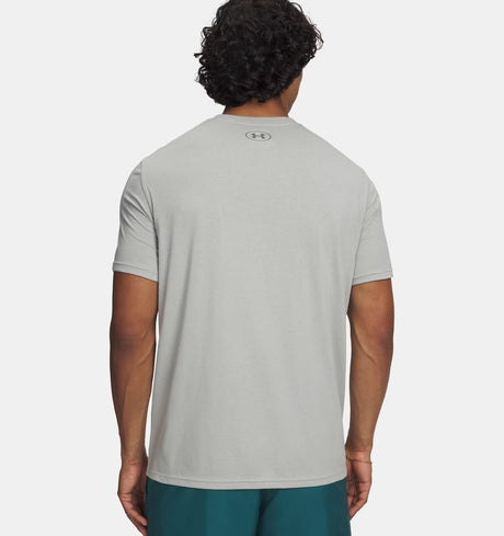 Under Armour Men's Left Chest SS Workout T-Shirt - Titanium