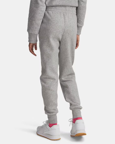 Under Armour Youth Girls Fleece Athletic Joggers - Mod Grey