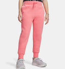 Under Armour Youth Girls Fleece Athletic Joggers - Pink