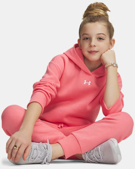 Under Armour Youth Girls Fleece Athletic Joggers - Pink