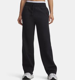 Under Armour Women's Rival Fleece Straight Leg Pants - Black