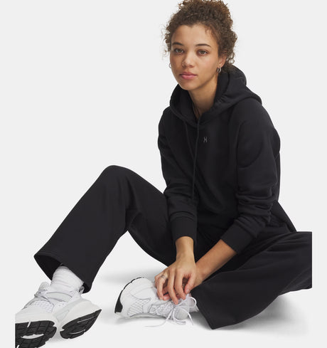 Under Armour Women's Rival Fleece Straight Leg Pants - Black
