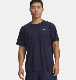 Under Armour Men's Tech Textured SS Workout T-Shirt - Midnight Navy