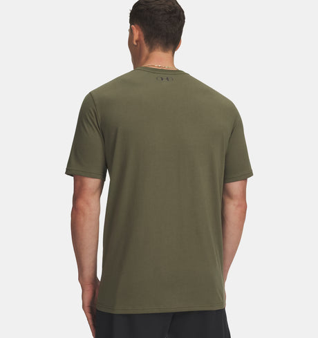 Under Armour Men's Project Rock Payoff Graphic SS T-Shirt - Marine Green