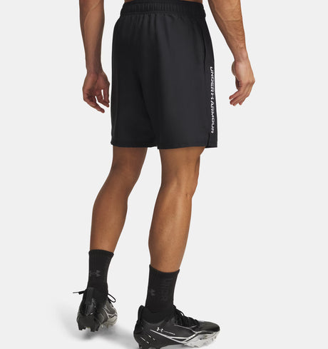 Under Armour Men's Tech Woven Wordmark 8.25in Shorts - Black