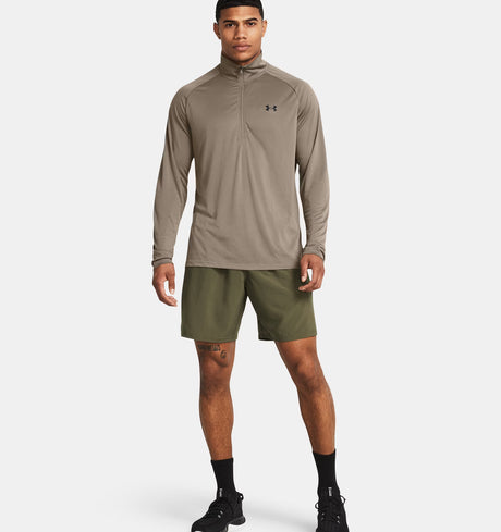 Under Armour Men's Tech Woven Wordmark 8.25in Shorts - Marine Green