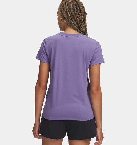 Under Armour Women's Rival Core Short Sleeve T-Shirt - Purple Luxe