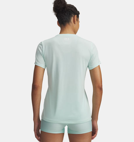 Under Armour Women's Tech Twist V-Neck Short Sleeve T-Shirt - Mint