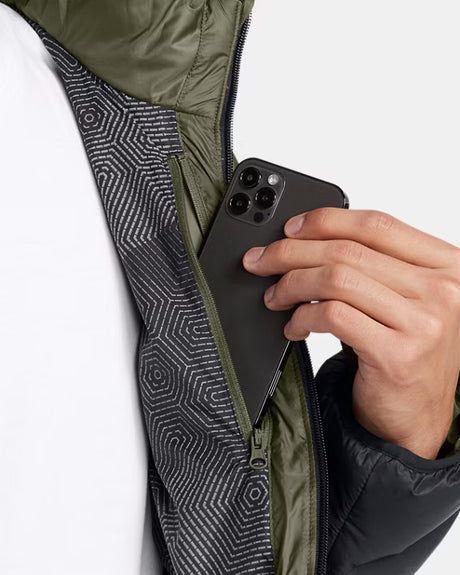 Under Armour Men's Legend Down Hooded Jacket - Marine Green