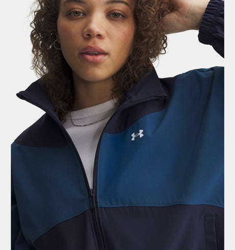 Under Armour Women's Rival Woven Jacket - Wham Blue