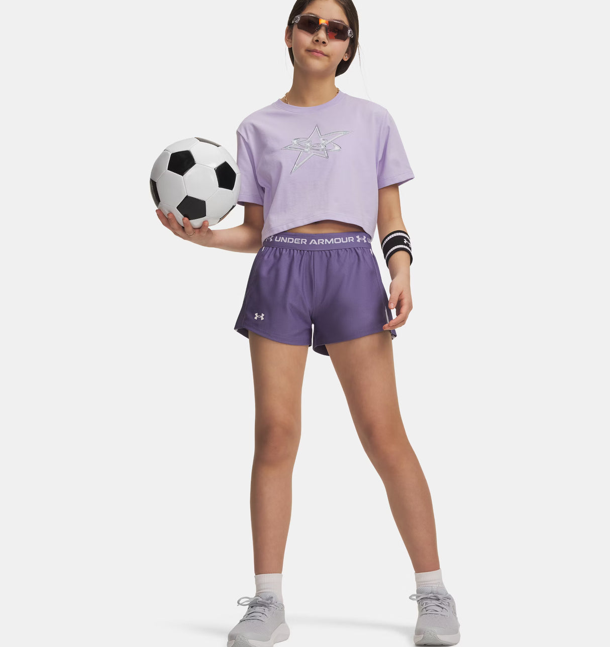 Under Armour Youth Girls Tech Play Up Shorts