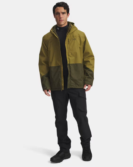 Under Armour Men's Porter Colourblock 3-in-1 Jacket - Canteen/Expedition