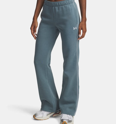 Under Armour Women's Rival Fleece Piped Pants - Jasper Blue