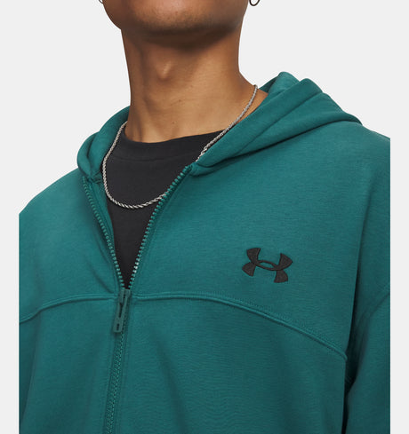 Under Armour Men's Rival Lightweight Full Zip Hoodie - Rack Green
