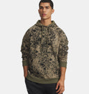Under Armour Men's Rival Fleece Printed Hoodie - Marine Green