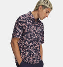 Under Armour Men's Matchplay Printed Polo - Midnight Navy/Pink