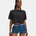 Under Armour Women's Wordmark Crop Short Sleeve T-Shirt - Black
