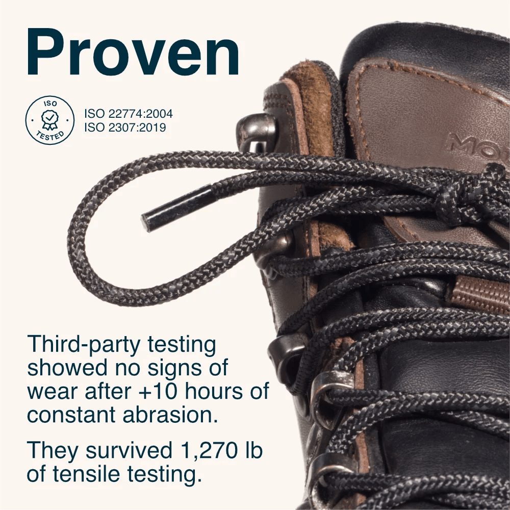 Adventure Andy Unbreakable Boot Laces - Black
