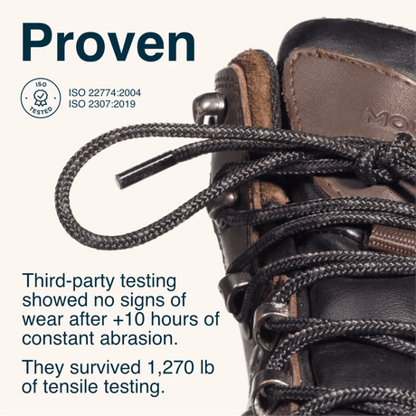 Adventure Andy Unbreakable Boot Laces - Black