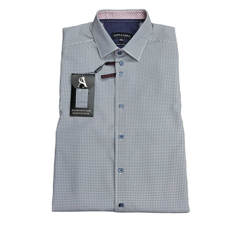 Alpha & Steele Men's LS Microfiber Modern Fit Shirt - A&M Clothing & Shoes