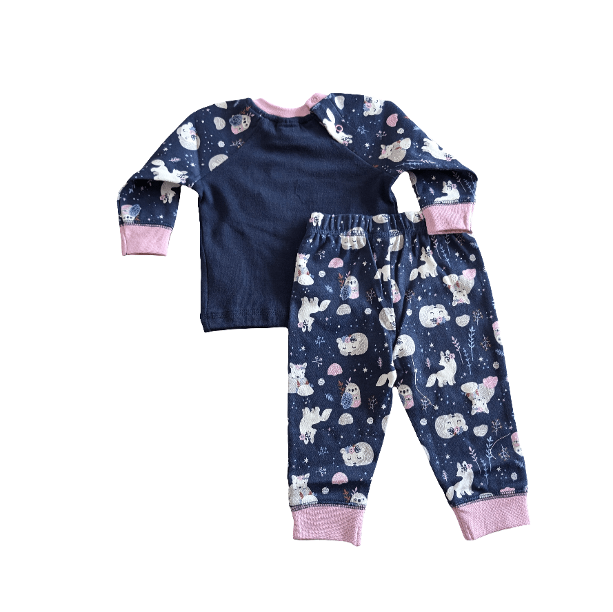 Badaboom Baby Girls 2pc LS Pajama Set - A&M Clothing & Shoes - Westlock