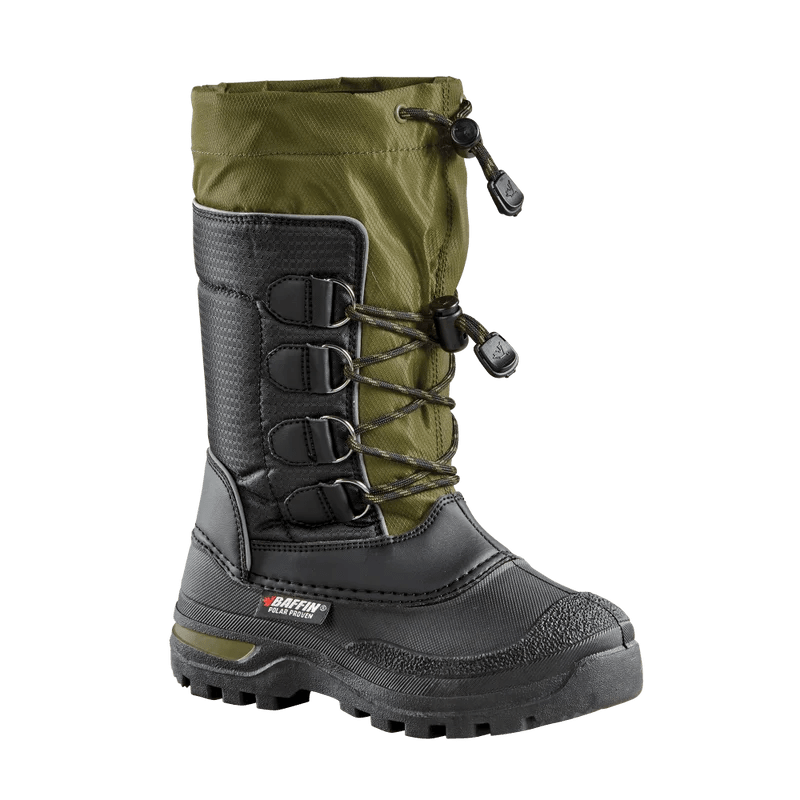 Baffin Kids Boys Pinetree Winter Boots - Black/Green