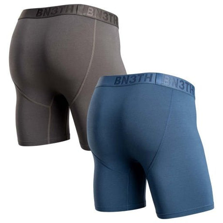 Bn3th Men's Classic Icon Boxer Brief 2 Pack - Gargoyle/Fog