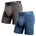 Bn3th Men's Classic Icon Boxer Brief 2 Pack - Gargoyle/Fog