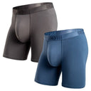 Bn3th Men's Classic Icon Boxer Brief 2 Pack - Gargoyle/Fog