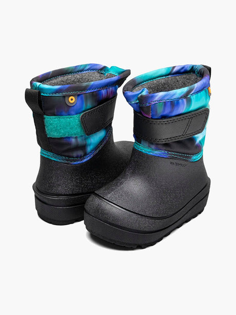 Bogs Baby Snow Shell Northern Lights Winter Boots - Black Multi