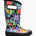 Bogs Kids Girls Overlap Flowers Rainboots - Black Multi