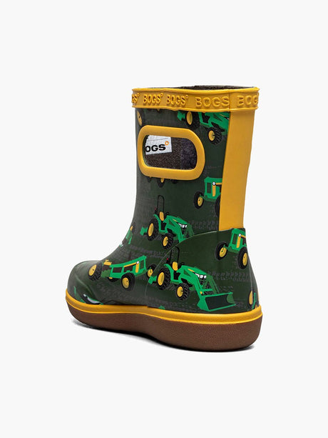 Bogs Toddler Boys Skipper II Tractor Rainboots - Green Multi