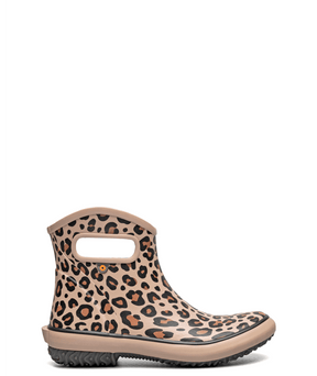 Bogs Women's Patch Ankle Rainboot Leopard - Taupe Multi