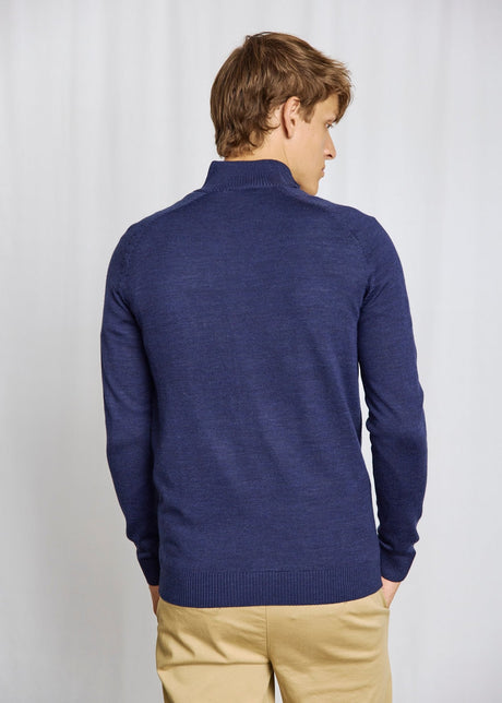 Bruun & Stengade Men's 1/4 Zip Sweater - Thunder