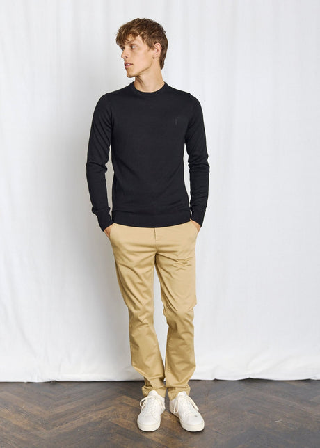 Bruun & Stengade Men's Crew Sweater - Black