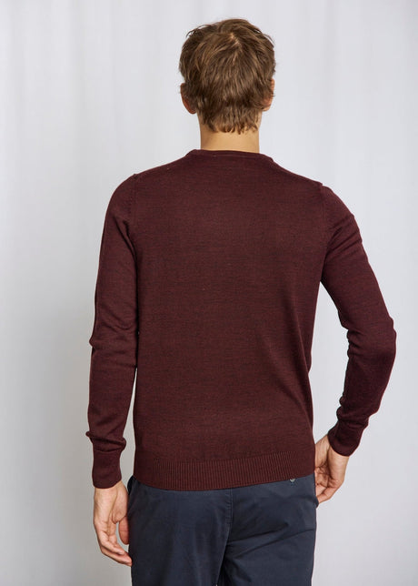Bruun & Stengade Men's Crew Sweater - Bordeaux