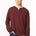 Buffalo Men's Kambo Ribbed Long Sleeve Henley - Red Mahogany