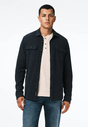 Buffalo Men's Samme LS Blanket Shirt - Midnight Blue