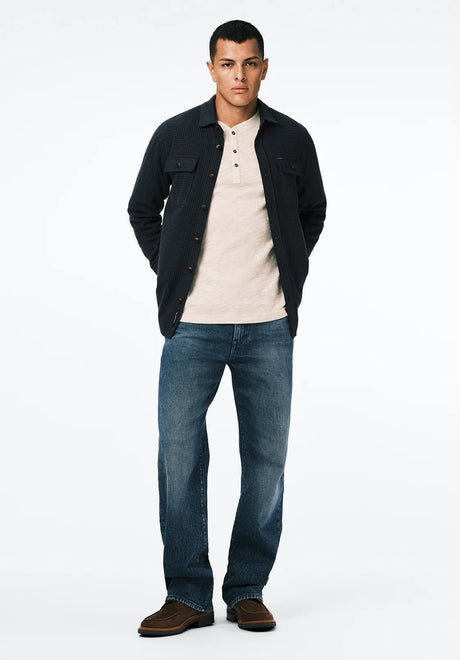 Buffalo Men's Samme LS Blanket Shirt - Midnight Blue