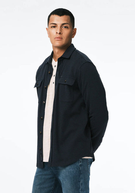 Buffalo Men's Samme LS Blanket Shirt - Midnight Blue