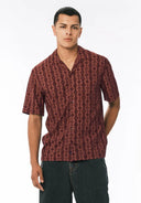 Buffalo Men's Sandro Short Sleeve Button Up Shirt - Decadent Chocolate