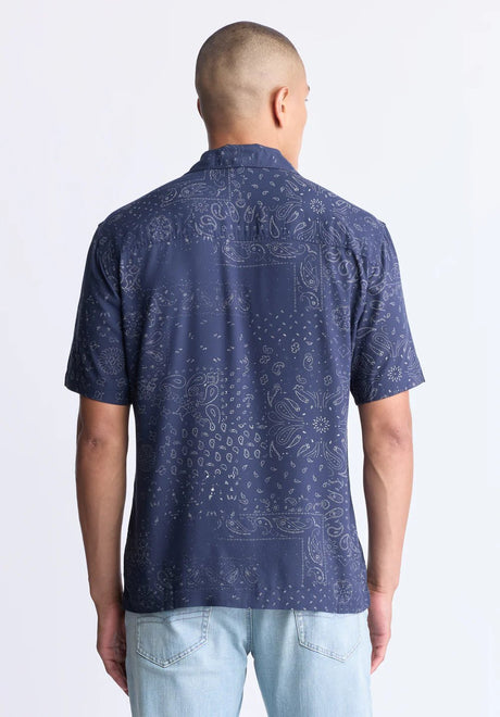 Buffalo Men's Santi SS Shirt - Midnight Blue